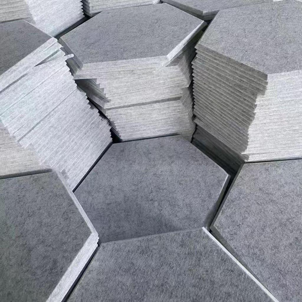 Hexagonal Polyester Fiber Sound-Absorbing Panel for Indoor Wall Soundproofing In Music Rooms and Studios