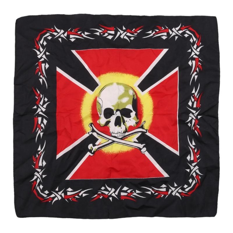 Hip Hop Tryckta Damhuvuddukar Fyrkantig Halsduk Bandana Handduk Hårscarfar