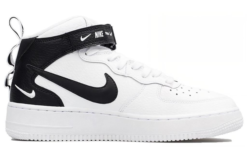 Kids' Sneakers Nike Air Force 1 Mid Utility White Black (GS) White/Tour Yellow-Black