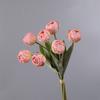 7 Heads Artificial Tulip Branches Real Touch Handmade Silk Tulip Flower Realistic Fake Flowers Home Living Room Decor