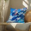 Pokemon Monster Collection Anime Plush Pillow Cover Soft Short Plush Cushion Cover For Sofa Bedroom Home Decor Gift