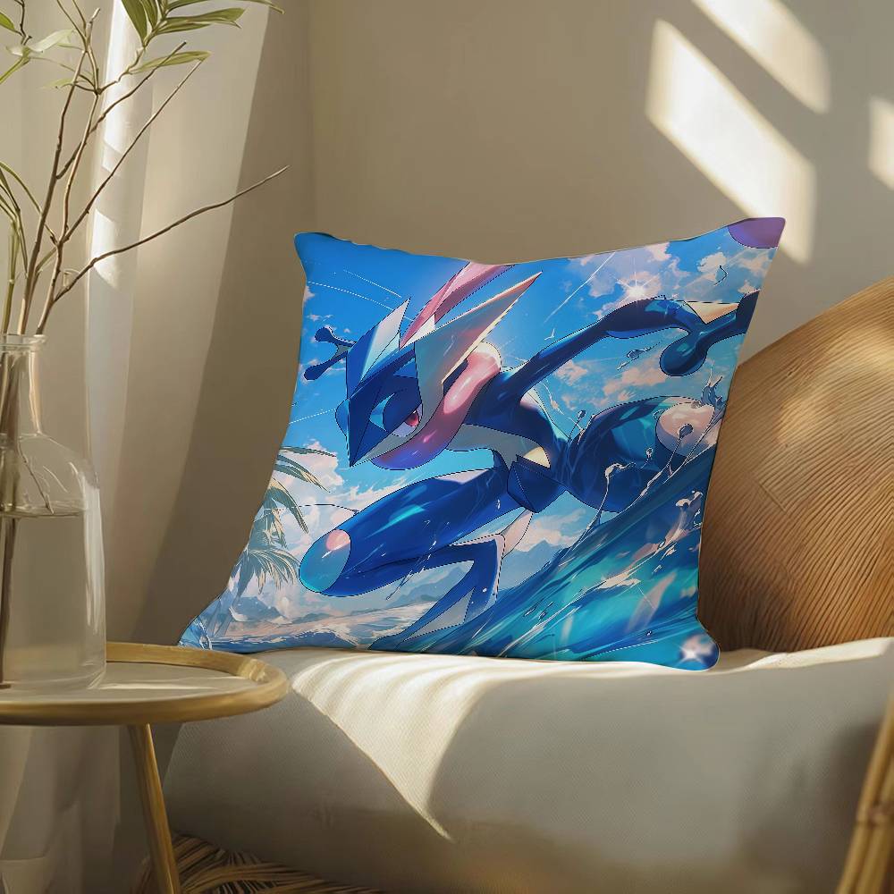 Pokemon Monster Collection Anime Plush Pillow Cover Soft Short Plush Cushion Cover For Sofa Bedroom Home Decor Gift