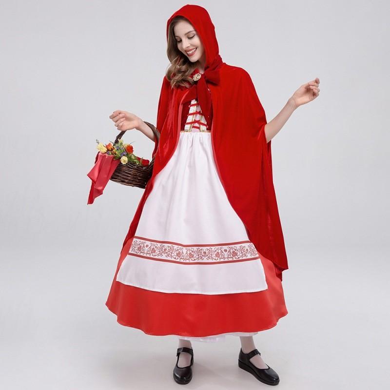 Charming Little Red Riding Hood Cosplay Gown For Women Perfect For Halloween And Events