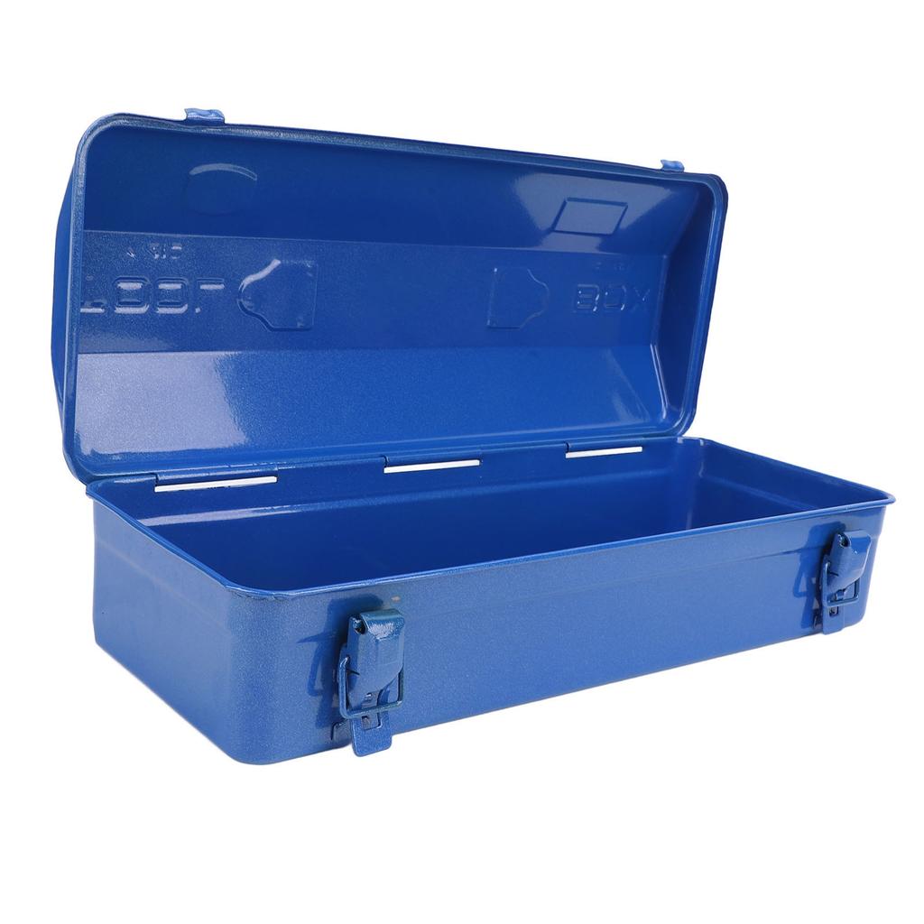 Blue Toolbox Metal Structure High Load Bearing Portable Tool Storage Organizer for Workshop Garage Car Job Site 410