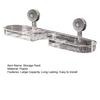 Yousheng Bathroom Storage Rack with Suction Cup Strong Load-bearing Self-draining Shampoo Sponge Holder Multi-Function Organizer