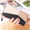 Women's Trendy Color Block Long Clutch Wallet, Large Capacity Zipper, 2020 Style