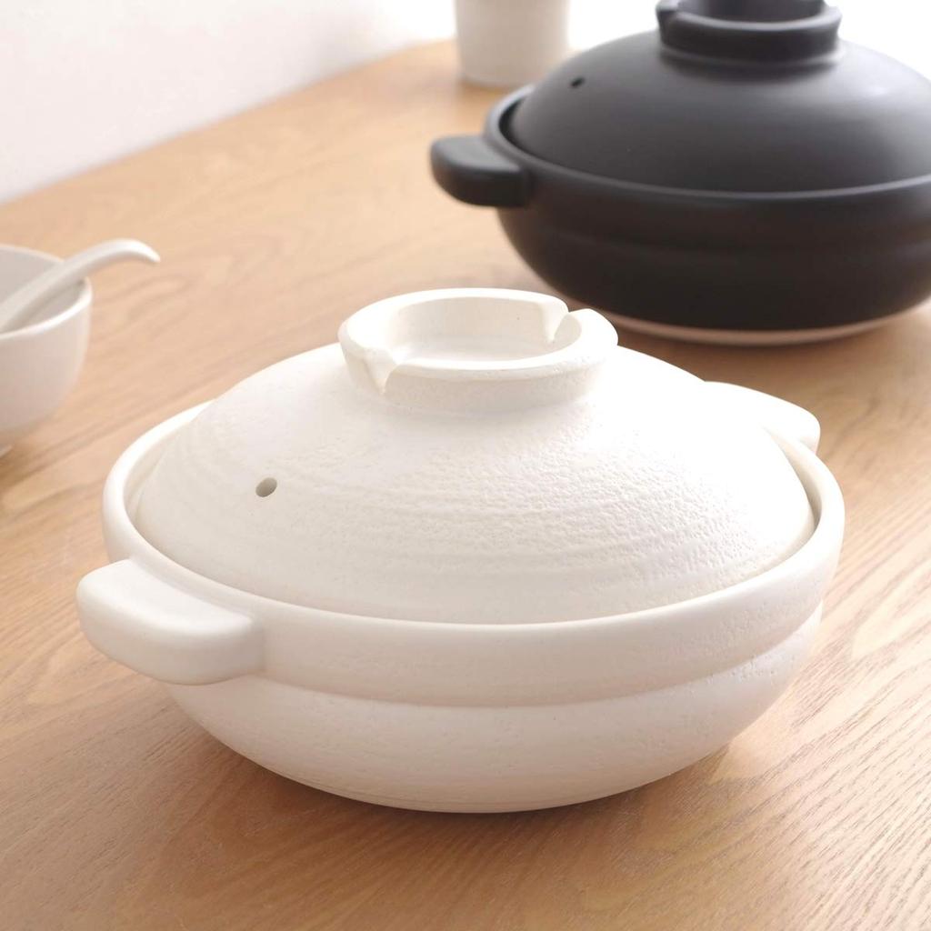 Nakagawa Masashichi Shoten Kamoshika Tool Shop Earthenware Pot, Regular, Black [HD3140]