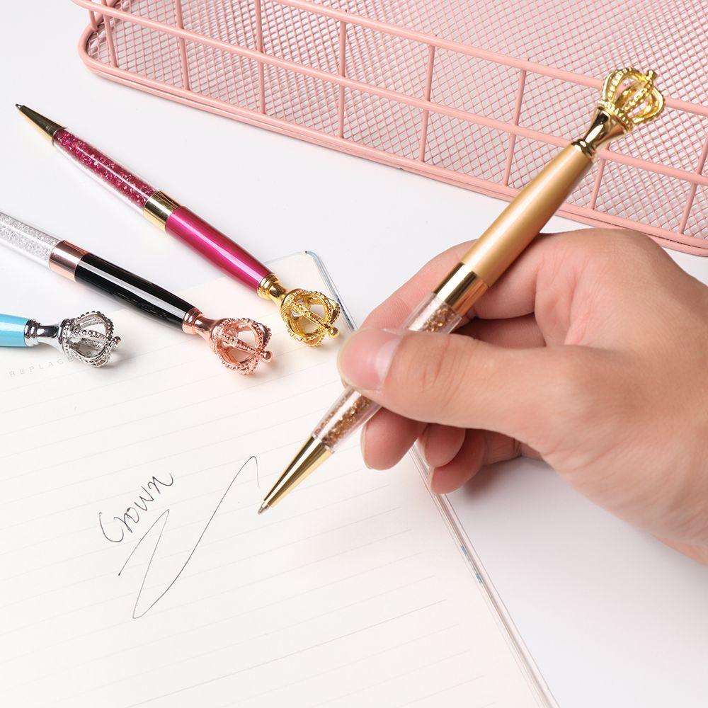 Student Supplies New Crystal Pen Metal Ballpoint Pen Signature Writing Tool Student Supplies New Crystal Pen Metal Ballpoint Pen Signature Writing Tool