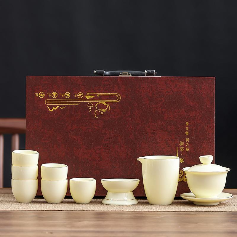 Huangshi Suzai Jade Porcelain Kung Fu Tea Set Business Company
