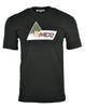 MCQ T-SHIRT COM ESTAMPA DO LOGOTIPO SUN MOUNTAIN PRETO ALEXANDER MCQUEEN RARO RETRÔ SURFING Camiseta Unissex