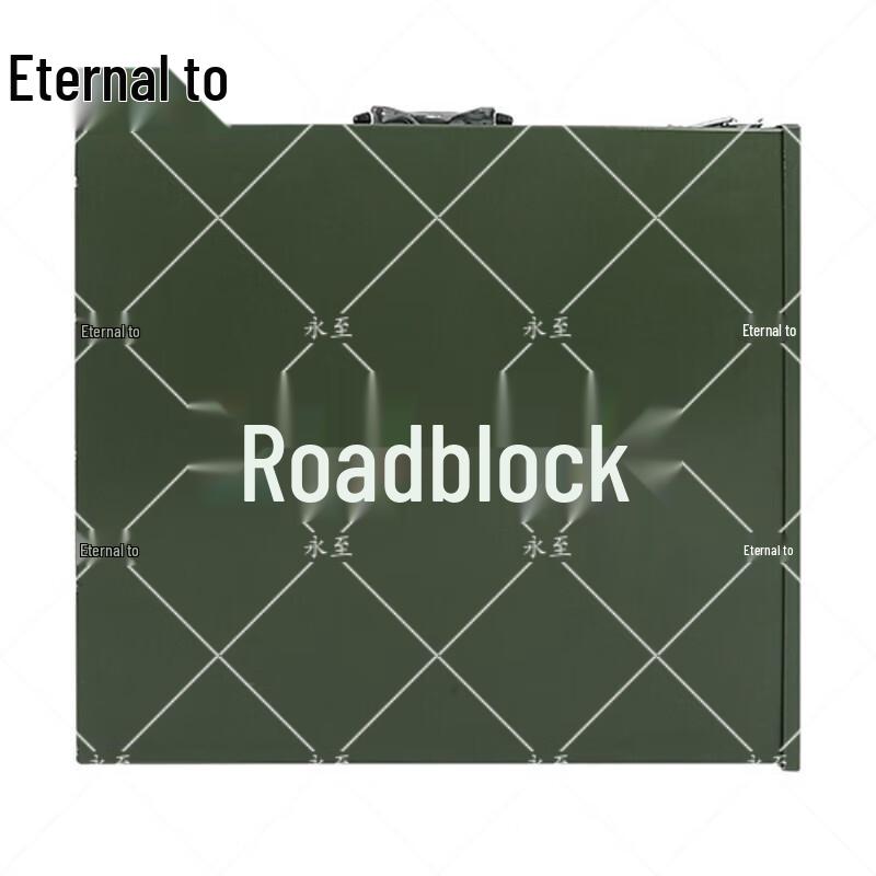 Foldable Road Barrier & Car Stopper Set