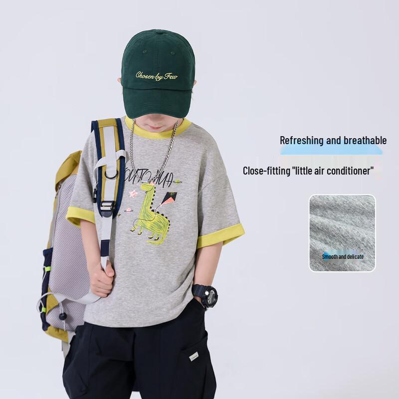 Boys' Summer Casual Cotton Short Sleeve T-Shirt