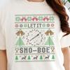 Let It Sno-Boe Oboe Ugly Christmas Shirt, Oboist Christmas Tee, Oboe Player Xmas Gift, Funny Xmas Tee, Holiday Party Shirt, Xmas Party Shirt