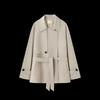 Mohan Yimei Women's Petite Short Trench Coat