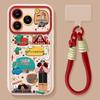 Girly Silicone Anti-Drop Case for iPhone 17 Pro Max with Lanyard