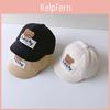 Baseball Cap Cute Baby Bear Solid Color Cartoon Infant Peaked Hat Summer Sunshade Kids Boy Girl Sun Hats