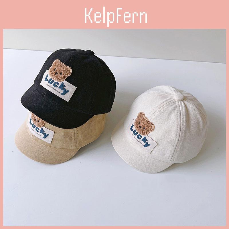 Baseball Cap Cute Baby Bear Solid Color Cartoon Infant Peaked Hat Summer Sunshade Kids Boy Girl Sun Hats