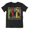 Dance Music Party T Shirt Vintage Design Shirt Funny Cool Tee