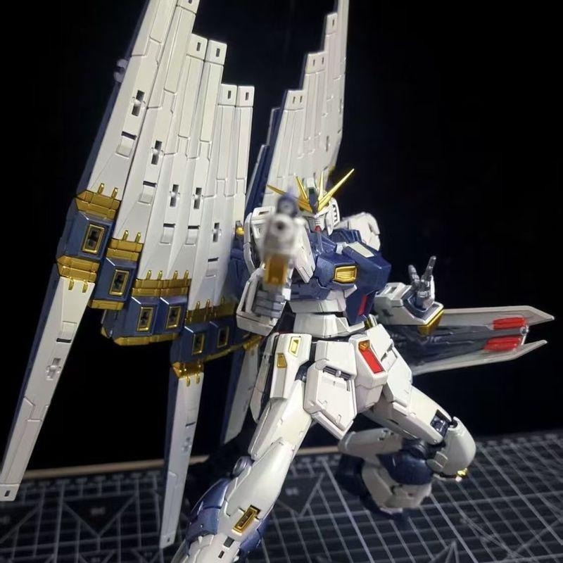 RG 1/144 Nu Rx-93 Versiune Placată cu Aliaj de Titan Kit de Asamblare Figurine de Acțiune Cu Twin Fin Funnels Jucărie Trendy Cadou Surpriză