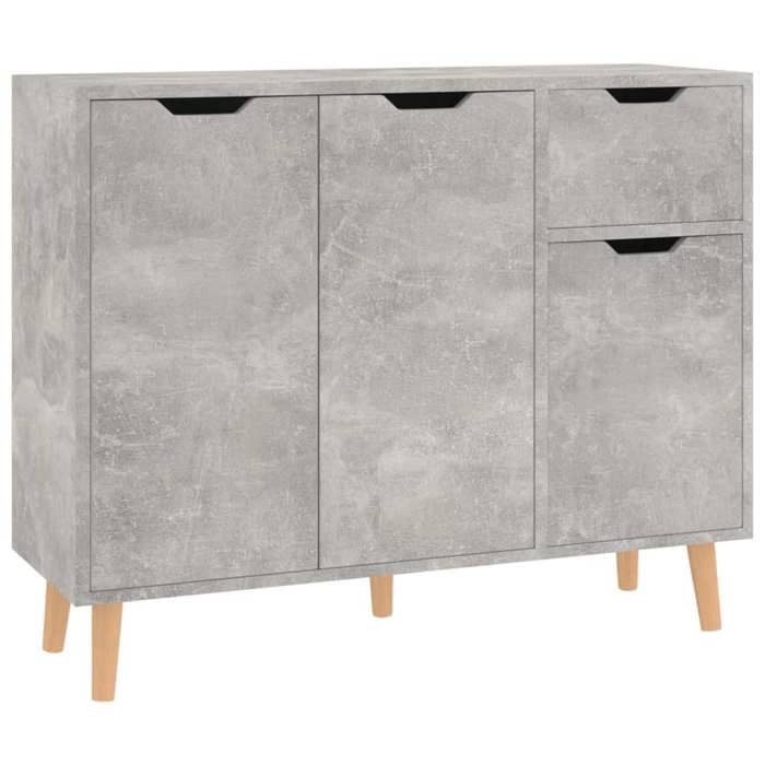 VidaXL Buffet Gris béton 90x30x72 cm Aggloméré
