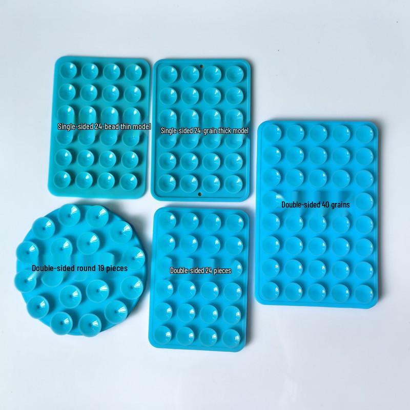 Adesivos de Ventosa de Silicone Dupla Face para Celular – Disponíveis em Conjuntos de 19, 24, 40, 48 e 80. Design Redondo e Espessado.