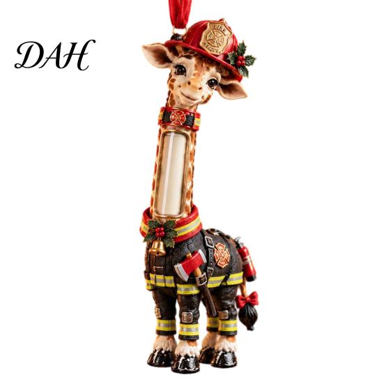 Ceremonial Money Gift Holders Giraffe Christmas Holder Ornament, Acrylic Cash Clip Hanging Decor for Theme Party Favors Tree Bag Car, Cute Career