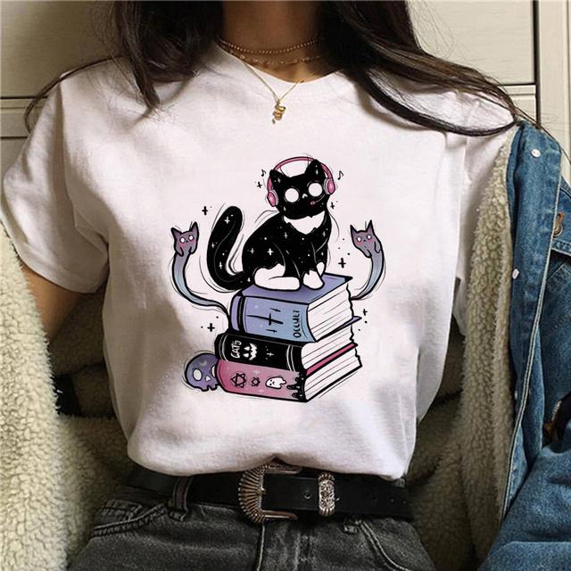 Tricou Harajuku Horror Psychedelic Satan Tricou Punk Tricou Demon Grim Death