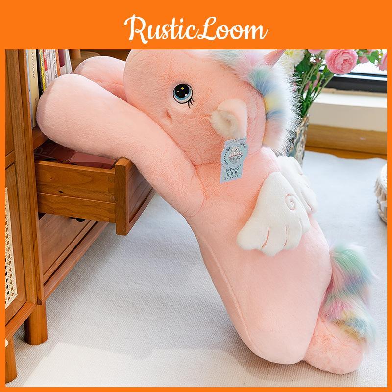 Unicorn Pink Plush Toy Cartoon Stuffed Animal Doll Decoration Kids Gift Cute