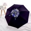 Sacramento Kings2pattern, automatic folding umbrella, portable and foldable design, 8 ribs, a Christmas or birthday gift.