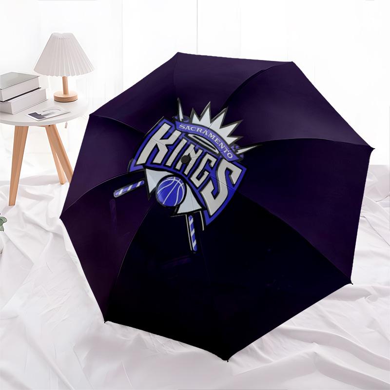 Sacramento Kings2pattern, automatic folding umbrella, portable and foldable design, 8 ribs, a Christmas or birthday gift.