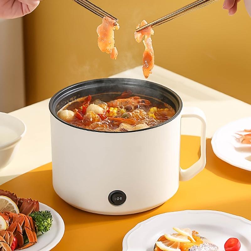 Mini Hot Pot Portable Fast Heating Easy To Clean Multifunctional Electric Cooker For Home Dorms Office