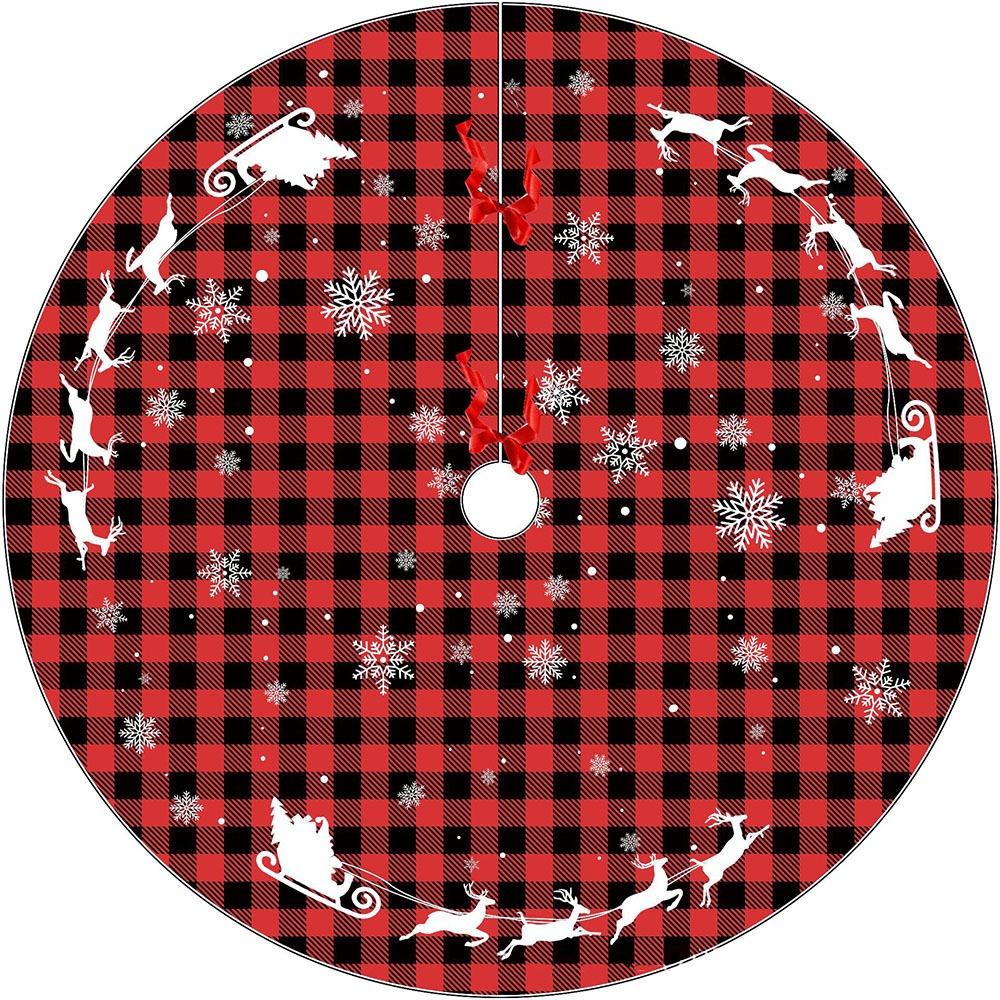 

Large Size Christmas Tree Skirts 90/120cm Xmas Tree Carpet Xmas Tree Foot Cover Birthday S-Style E