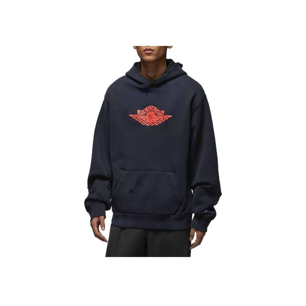 Jordan Air Rare Knitted Comfortable Sports Hoodie Men Hoodies Black IB3004010