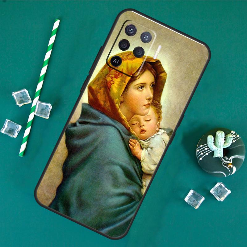 Virgin Mary Case For Oppo A80 A40 A60 A16 A76 A96 A91 A15 A17 A74 A94 A54 A57S A18 A38 A58 A78 A98 Cover