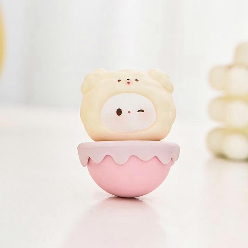 Cartoon Tumbler Ornament Mini Tumbler Toys Ornaments Desktop Festival Decoration For Christmas Easter Carnival Party Favor