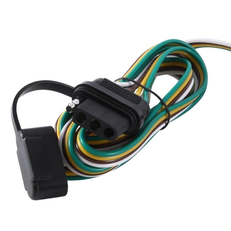 Vehicle Towing Light Cable Wire Harness Assembly Quick Connection System 56407 Reliable Lighting Connection Weatherproof