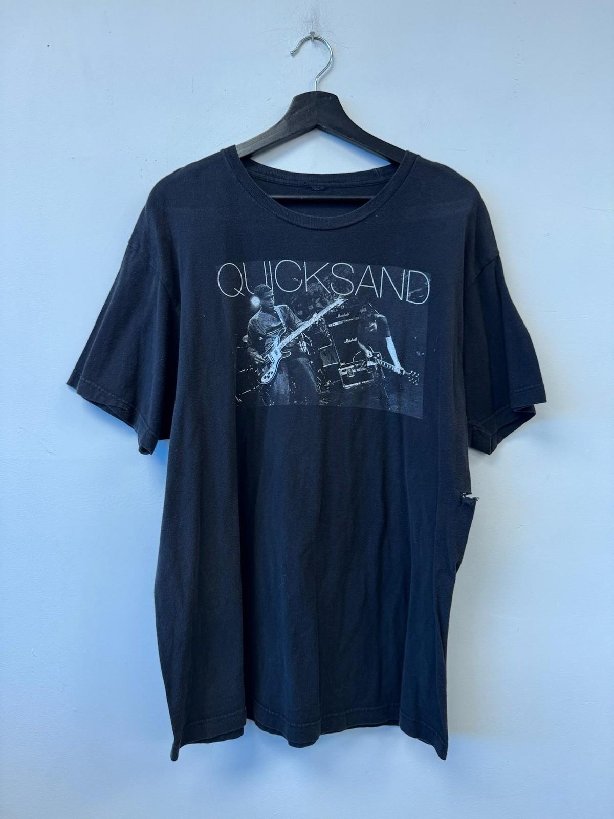 Quicksand Mens Large Black Band Graphic T- Tee Post Hardcore Rock Unisex T-Shirt M