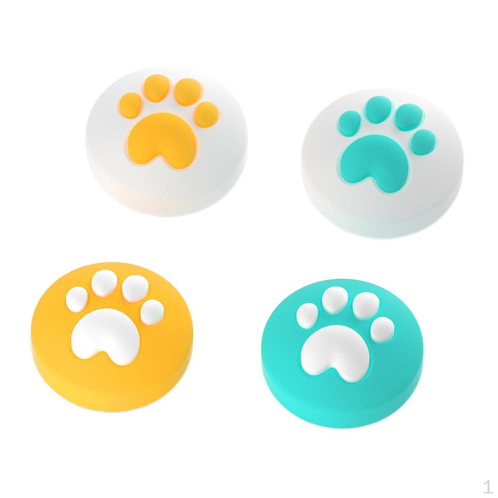 4 of cat Silicone Caps F/ Switch/Lite/ Yellow+Green