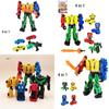 Four-in-one Transforming Toy Set Robot Car Dinosaur And Vehicle Plastic Material