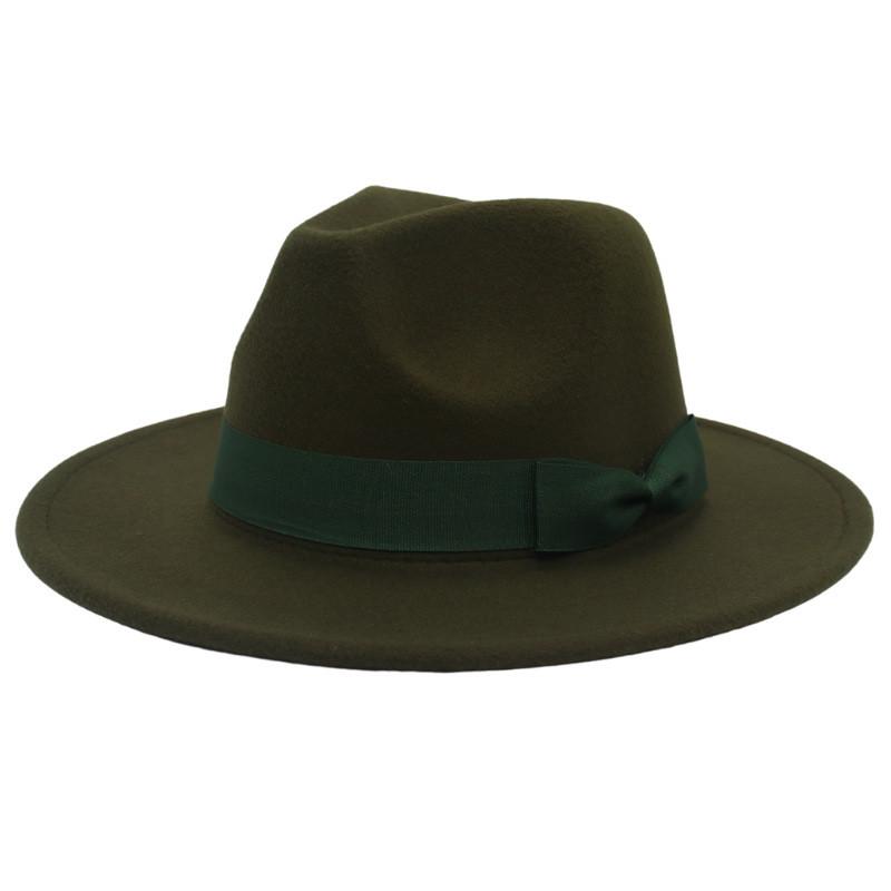 European Style Fedora Hat With Wide Brim For Winter Sun Protection And Breathability