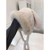 Winter Hat Women's Furry Cute Rabbit Ears Lei Feng Hat Warm Ear Protection Hat Head Cold Hat Thickened Pullover Hat