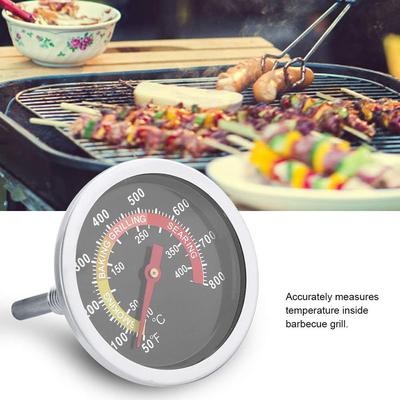 2Pcs Temperature Gauge Thermometer Kit for Barbecue Grill Smoker Pit Thermostat
