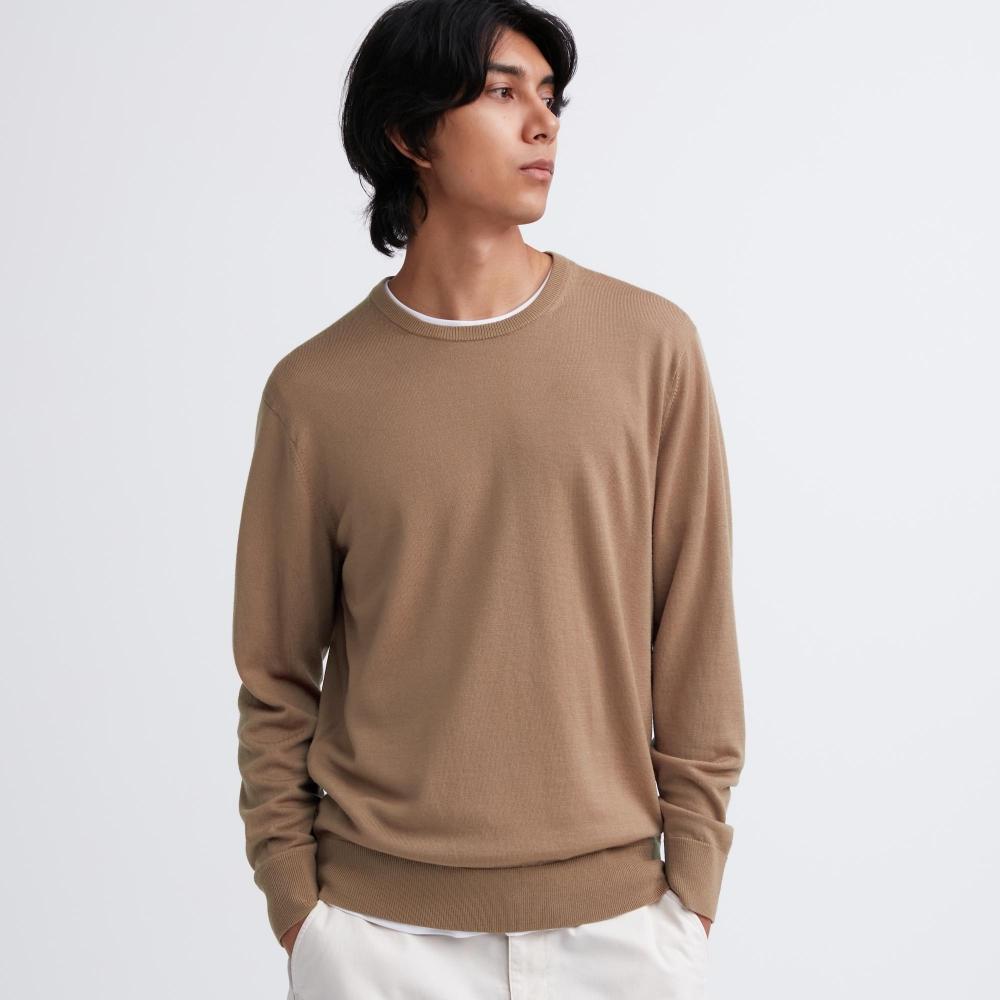Uniqlo Japan Extra Fine Merino Crew Neck Sweater  Long Sleeve 
