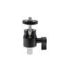 Aluminum Alloy Ball Head Mount PTZ Adapter for Tripods and Handheld Stabilizers with Standard 1/4 Screw and Hole