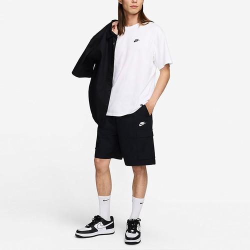 Nike Men's Solid Color Loose-Fit White T-Shirt