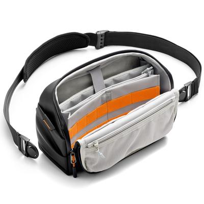 Τσάντα Σφεντόνα Ώμου Crossbody Ρυθμιζόμενη Οργανωτής Crossbody Αδιάβροχη Ηλεκτρονικά Αξεσουάρ Άνοιγμα Για Κοντά Δημόσια Γυναίκες Άνδρες Unisex Μαύρο