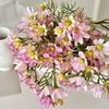 Artificial Spring Flowers Realistic Faux Wildflowers with Stem Colorful Floral Bouquet for Vase Indoor