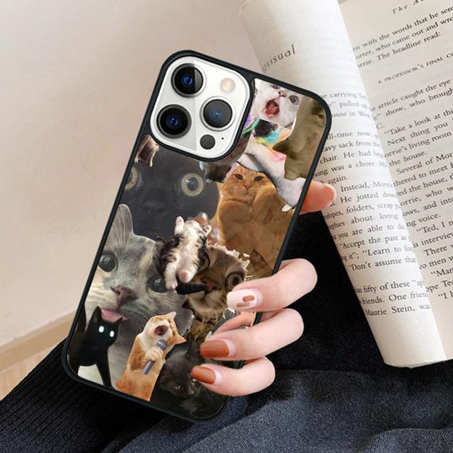 

Самый очаровательный чехол для телефона с кошкой для iPhone 17 Air 16 15 14 plus 11 12 13 pro max coque Оболочка Fundas iPhone 13