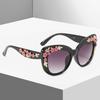 Women's Cat Eye Sunglasses Floral Style Solid Color Sunglasses UV400 Summer Bright Style Decorative Glasses