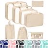 8 Pcs/Set Travel Organizer Storage Bags Suitcase Packing Cubes Set Cases Portable Luggage Clothes Shoe Tidy Pouch Folding.-zmt